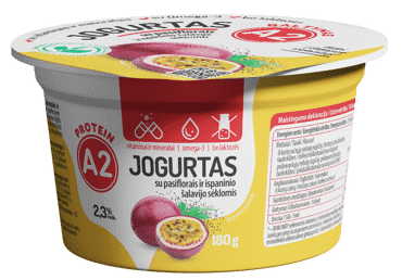 A2 Milk Yogurt Lactose-Free with Passion Fruit and Spanish Sage Seeds