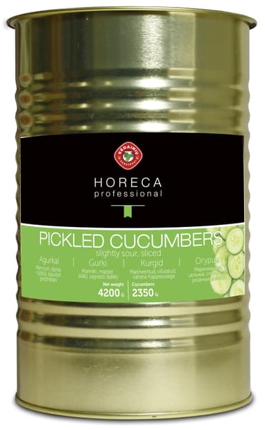 Pickled cucumbers KĖDAINIŲ horeca professional, 2,35 kg