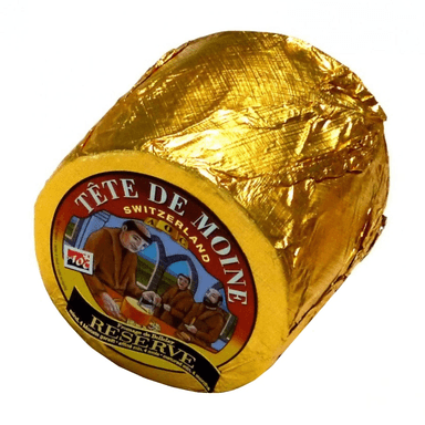 TETE DE MOINE AOP cheese, aged for 4 months.