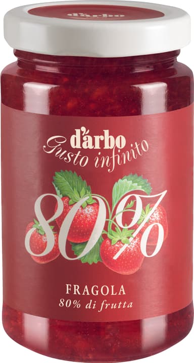 Strawberry spread D'ARBO, 80%, 250 g