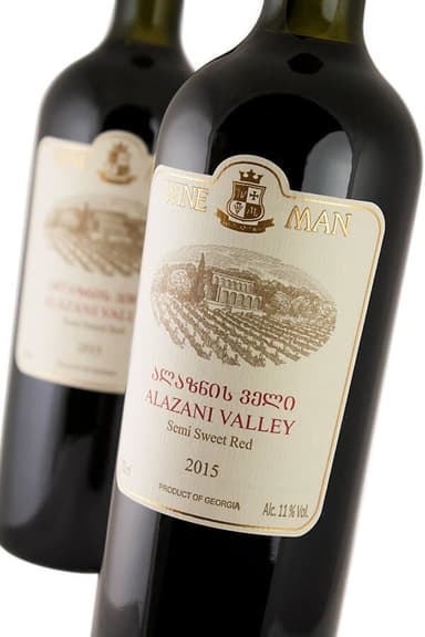Wine, WINE MAN, Alazani Valley, semi-sweet, red, 11.5%, 0.75l, R21/159308/78