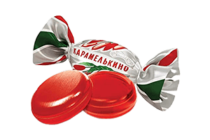 Raugerškis flavored caramel KARAMELKINO