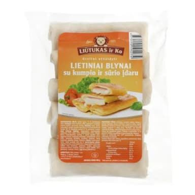 Šaldyti lietiniai su kumpiu ir sūriu, 60vntx80g