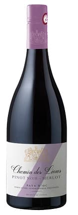 Wine CHEMIN DES LIONS, Pinot-Merlot, IGP, red, dry,, 0.75l