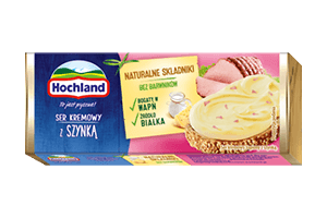 Melted spreadable cheese with ham HOCHLAND 90g