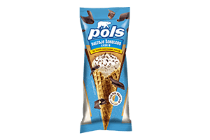 POLS white chocolate-flavored ice cream with chocolate chunks, 200ml