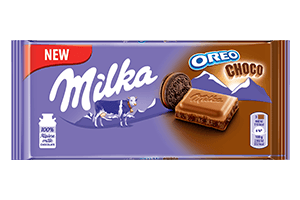 MILKA OREO CHOCO chocolate with cookie pieces, 100g