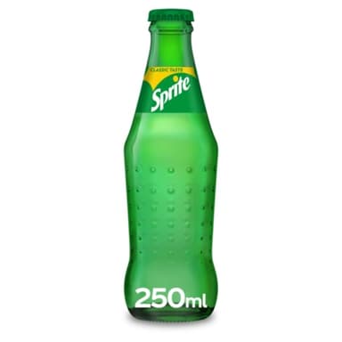 Soft drink Sprite sparkling 0.25 l  glass bottle