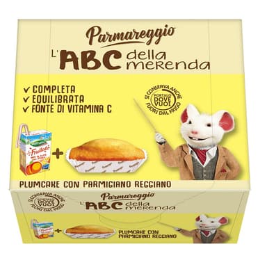PARMIGIANO snack ABC, plum cake, peach juice, 160g