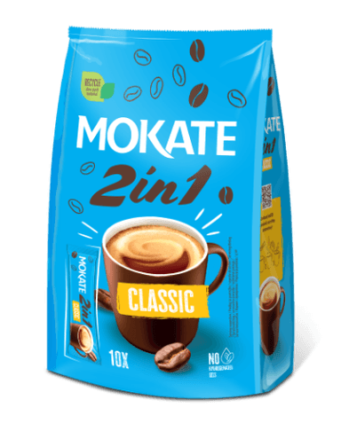 Coffee drink MOKATE 2in1 Classic, bag, 10 x 8g