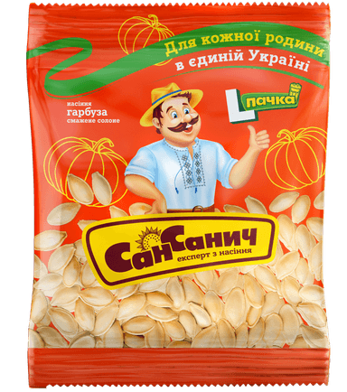 Moliūgų sėklos SAN SANICH, skrudintos, su druska, 140 g