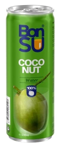 Coconut water BONSU (100%),  0.33 l D