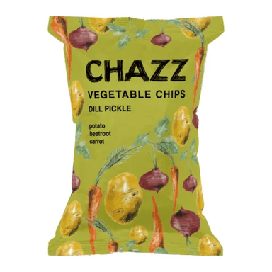 Daržovių traškučiai CHAZZ marinuotų agurkėlių skonio, 75 g