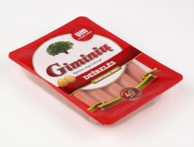 Boiled mini sausages GIMINIU, 26  g