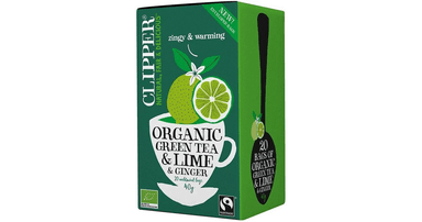 Green tea with ginger and green lemon, organic