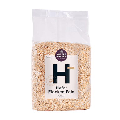 Whole grain, fine, organic oatmeal