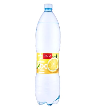 Stalo vanduo RASA Light, citrinų ir žaliųjų citrinų skonio, gazuotas, 1,5 l D