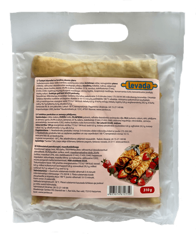 Frozen pancakes LEVADA with strawberry, 52g x 6 pcs