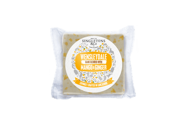 Sūris WENSLEYDALE Mango & Ginger, 200 g