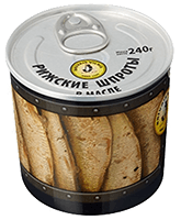 Smoked Riga sprats BRIVAI VILNIS, 240 g