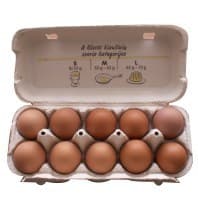 Eggs, M size, brown, packed, 10 pcs., GIP