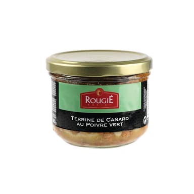 Duck terrine with green peppercorn, glass jar, 18 g