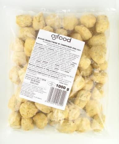 Šaldyti vegetariški rutuliukai tempuroje AJ FOOD, daržovių pagrindo, 1kg