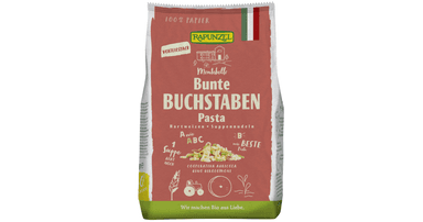 Colored pasta for soup "Raidelės", organic