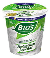 Organic yogurt BIOS, 3.8% fat, 370 g