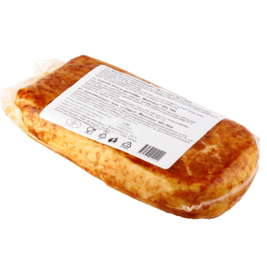 Smoked cheese MEDŽIOTOJŲ, with red pepper, in vacuum, 45% RPM, ~1 kg