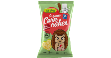 Corn crisps with apples and cinnamon for babies from 10 months, organic