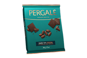 Dark chocolate PERGALĖ, 72%, 200 g