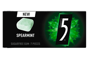 Kramtoma guma FIVE SPEARMINT 14g