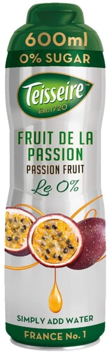 Syrup TEISSEIRE, Passion Fruit, without sugar, 0.6l
