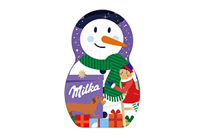 Advent calendar MILKA SNOWMAN 213g