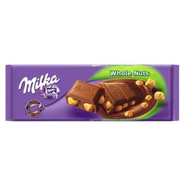 Chocolate Milka Whole Nuts 250 g.