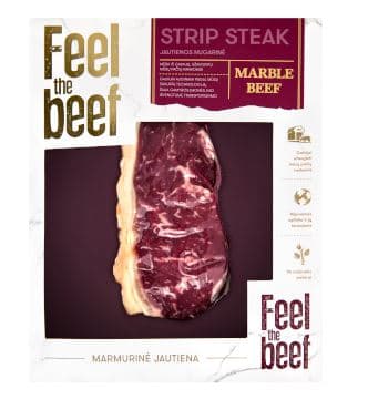 Dry matured, marbled, beef loin FEEL THE BEEF, ~ 240g