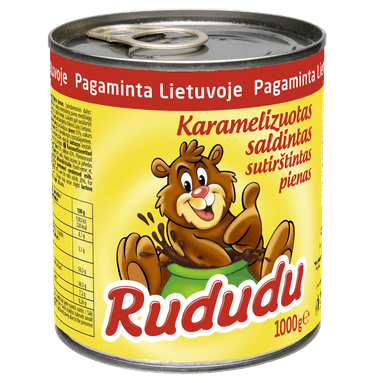 Caramelized condensed milk RUDUDU, 8%, 1kg