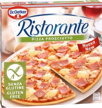 Frozen pizza RISTORANTE Prosciutto Gluten Free, 345g