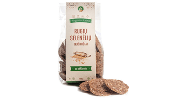 Rugių sėlenėlių traškučiai su sėklomis