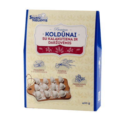Koldūnai su kalakutiena ir daržovėmis, 400 g