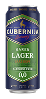 Non-alcoholic beer GUBERNIJOS LAGER (0.0 %), 500 ml