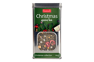 Žalioji kalėdinė arbata metalinėje dėžutėje GURMAN'S 60g