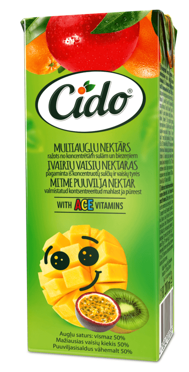 Įvairių vaisių gėrimas CIDO, 1 l