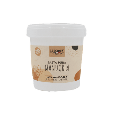 Almond nut paste LUSCIOUX, blanched and roasted, 100%, 1 kg