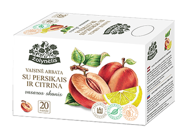 Vaisinė arbata su persikais, citr. ŽOLYNĖLIS VASAROS SKONIS 50g