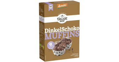 Preparation for chocolate muffins, biodynamic