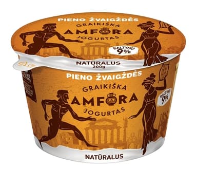 Yogurt greek, natural, 3,9%, 200g