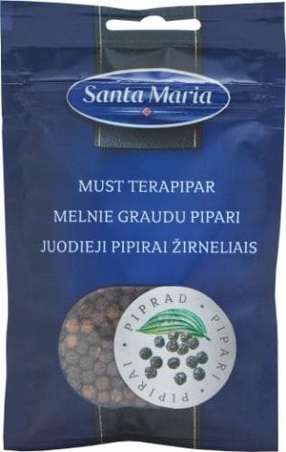 Black Pepper Whole SANTA MARIA, 22 g