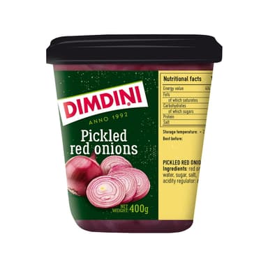 Pickled red onions DIMDINI, 400 g